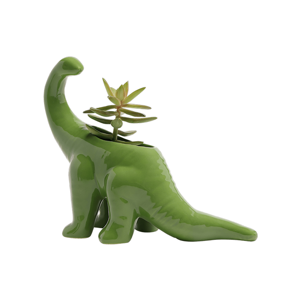 Brontosaurus Ceramic Indoor Plant Pot for Succulents - Chive Ceramics Studio - Pots - Chive Ceramics Studio
