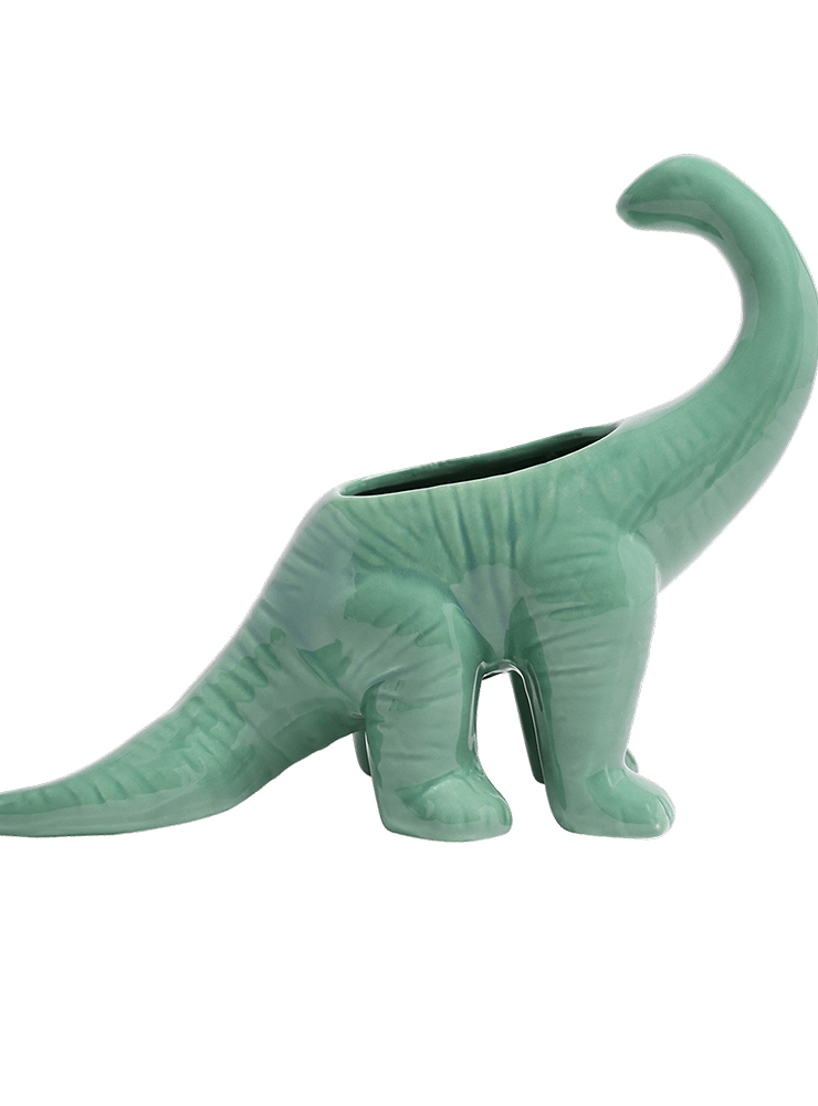 Brontosaurus Ceramic Indoor Plant Pot for Succulents - Chive Ceramics Studio - Pots - Chive Ceramics Studio