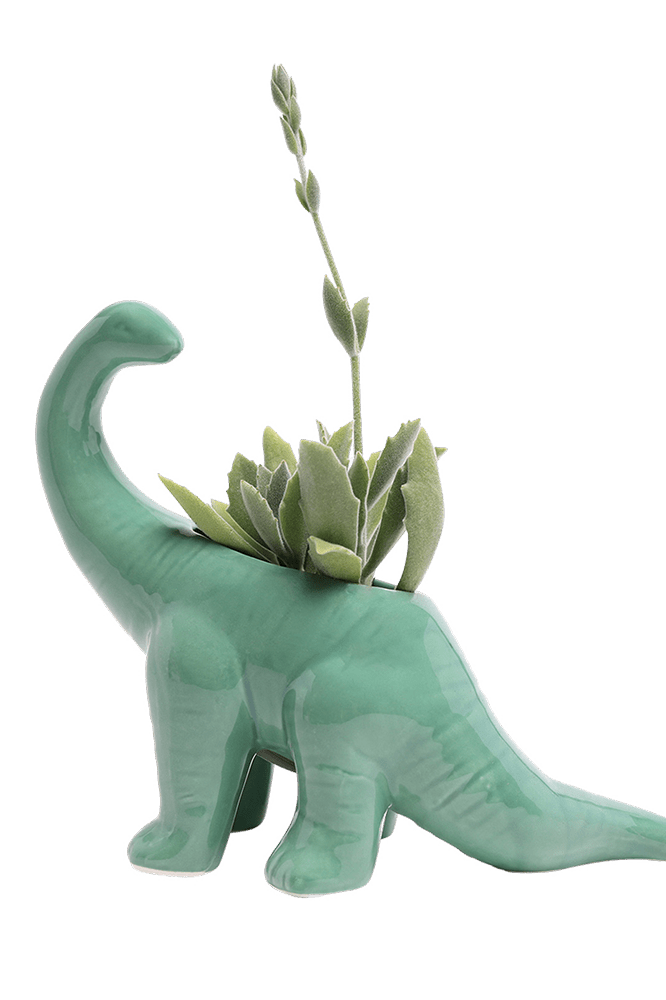 Brontosaurus Ceramic Indoor Plant Pot for Succulents - Chive Ceramics Studio - Pots - Chive Ceramics Studio