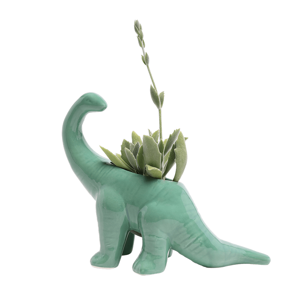 Brontosaurus Ceramic Indoor Plant Pot for Succulents - Chive Ceramics Studio - Pots - Chive Ceramics Studio