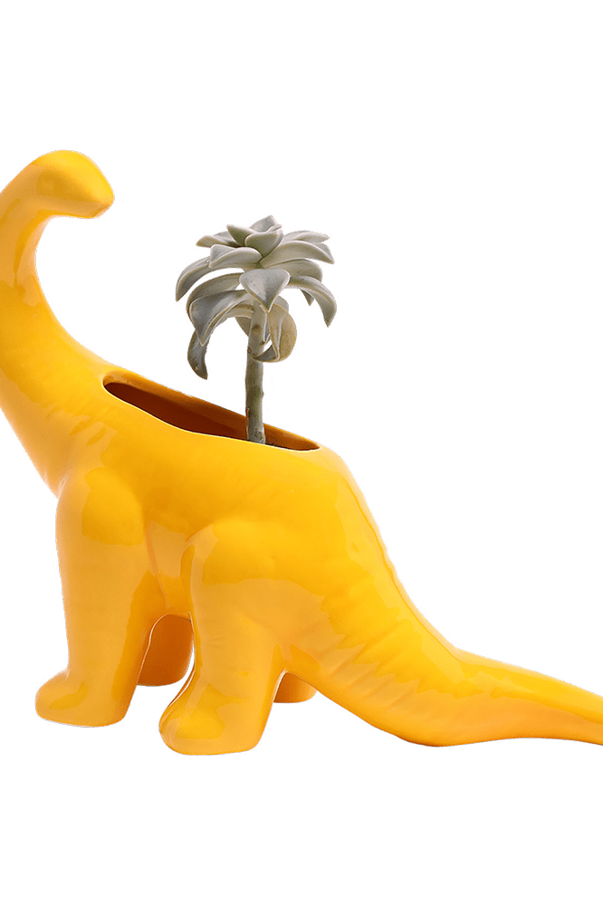 Brontosaurus Ceramic Indoor Plant Pot for Succulents - Chive Ceramics Studio - Pots - Chive Ceramics Studio