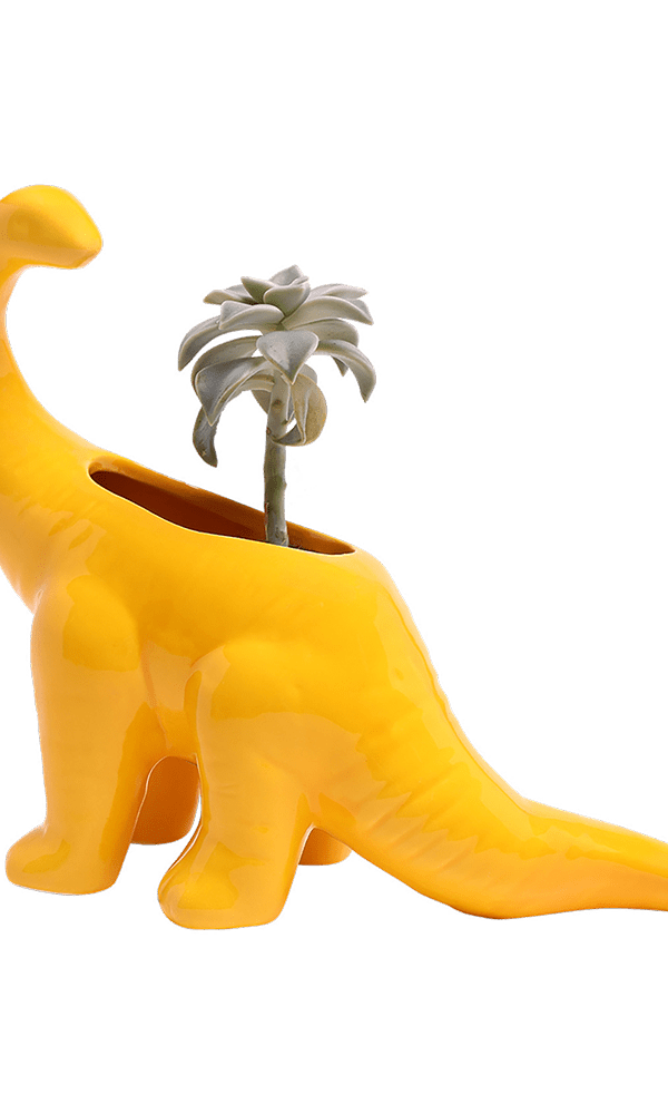 Brontosaurus Ceramic Indoor Plant Pot for Succulents - Chive Ceramics Studio - Pots - Chive Ceramics Studio