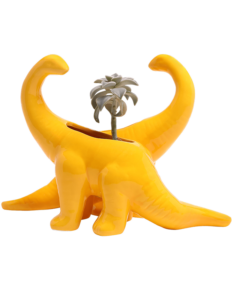 Brontosaurus Ceramic Indoor Plant Pot for Succulents - Chive Ceramics Studio - Pots - Chive Ceramics Studio