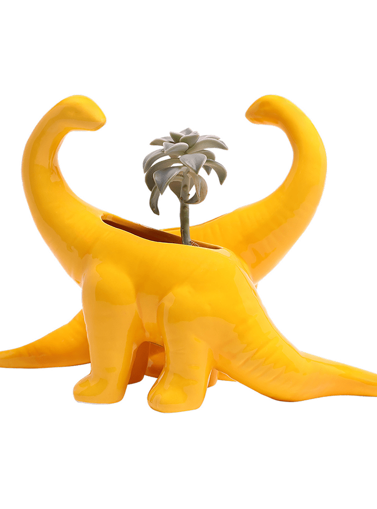 Brontosaurus Ceramic Indoor Plant Pot for Succulents - Chive Ceramics Studio - Pots - Chive Ceramics Studio