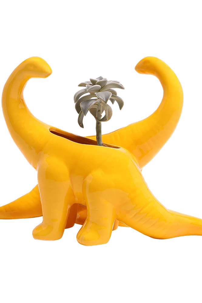 Brontosaurus Ceramic Indoor Plant Pot for Succulents - Chive Ceramics Studio - Pots - Chive Ceramics Studio