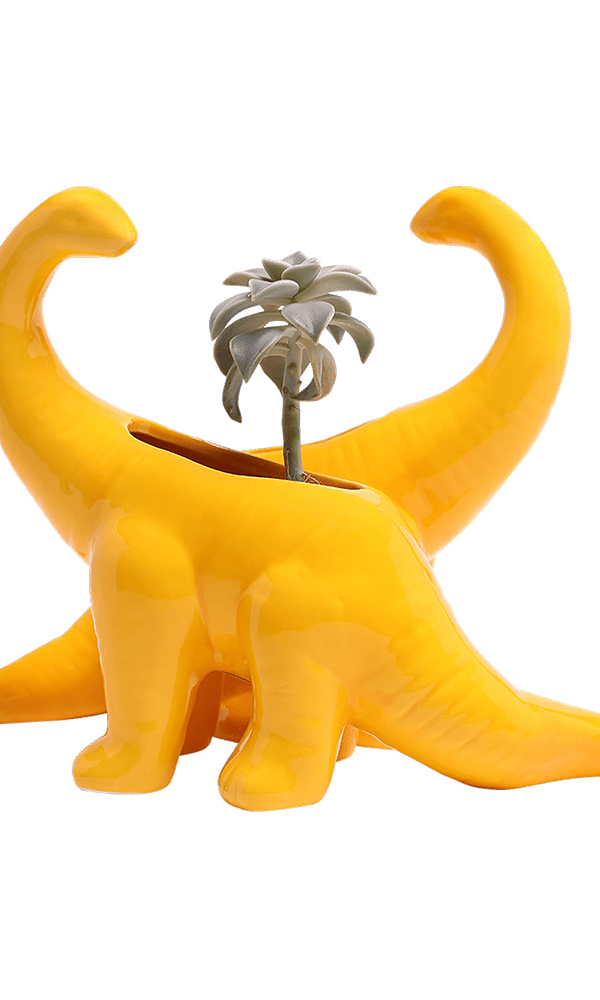 Brontosaurus Ceramic Indoor Plant Pot for Succulents - Chive Ceramics Studio - Pots - Chive Ceramics Studio