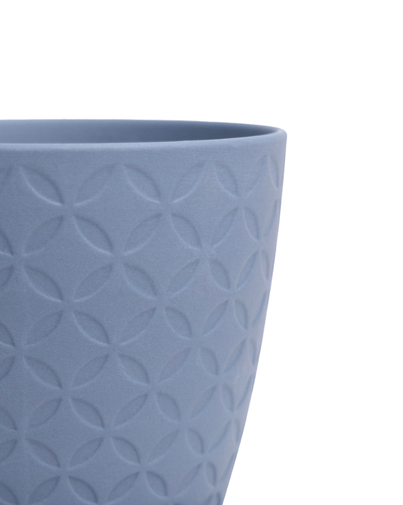 Virago 5" Porcelain Pot With Drainage Hole And Saucer - Chive Ceramics Studio - Pots - Chive Ceramics Studio