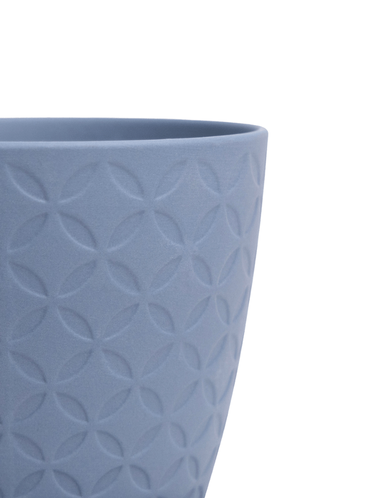 Virago 5" Porcelain Pot With Drainage Hole And Saucer - Chive Ceramics Studio - Pots - Chive Ceramics Studio