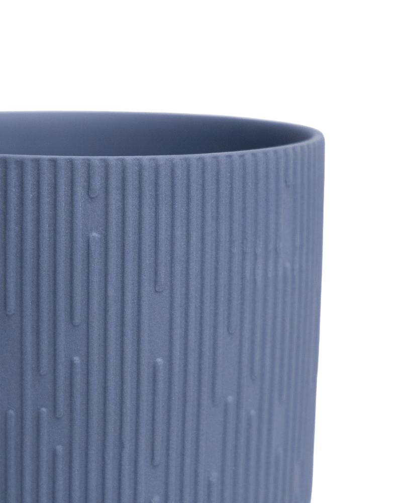 Virago 5" Porcelain Pot With Drainage Hole And Saucer - Chive Ceramics Studio - Pots - Chive Ceramics Studio