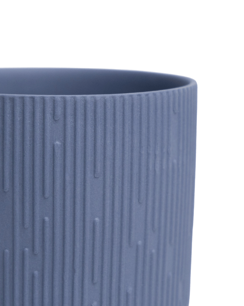 Virago 5" Porcelain Pot With Drainage Hole And Saucer - Chive Ceramics Studio - Pots - Chive Ceramics Studio