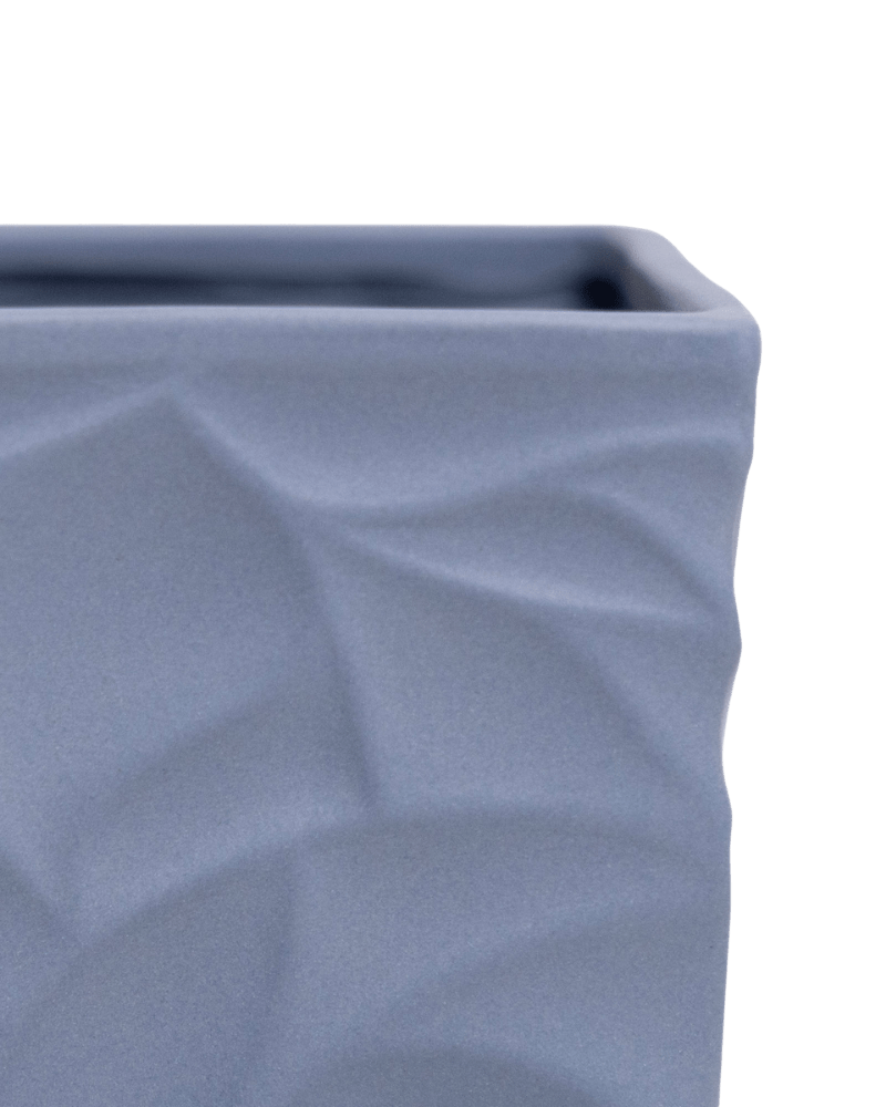 Virago 5" Porcelain Pot With Drainage Hole And Saucer - Chive Ceramics Studio - Pots - Chive Ceramics Studio