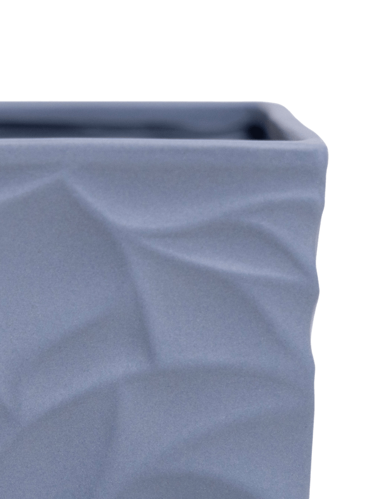 Virago 5" Porcelain Pot With Drainage Hole And Saucer - Chive Ceramics Studio - Pots - Chive Ceramics Studio