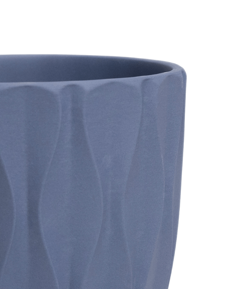 Virago 5" Porcelain Pot With Drainage Hole And Saucer - Chive Ceramics Studio - Pots - Chive Ceramics Studio