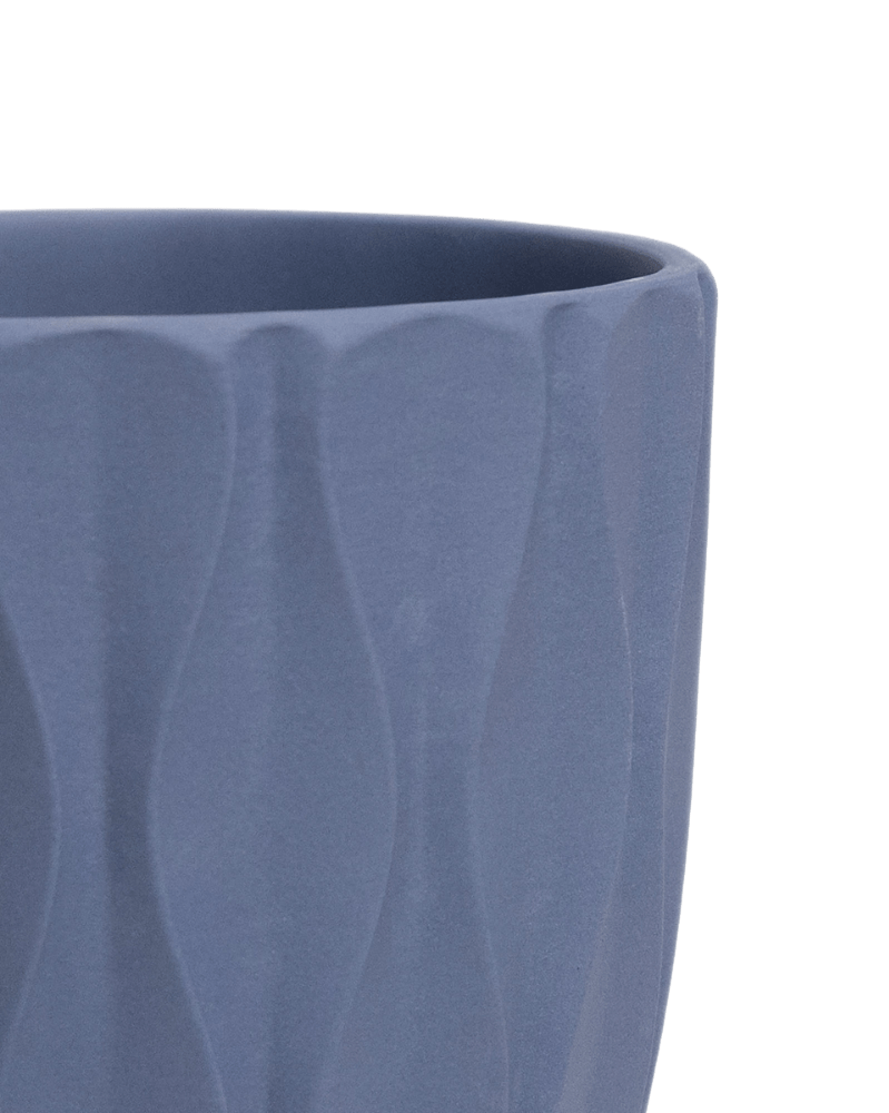 Virago 5" Porcelain Pot With Drainage Hole And Saucer - Chive Ceramics Studio - Pots - Chive Ceramics Studio