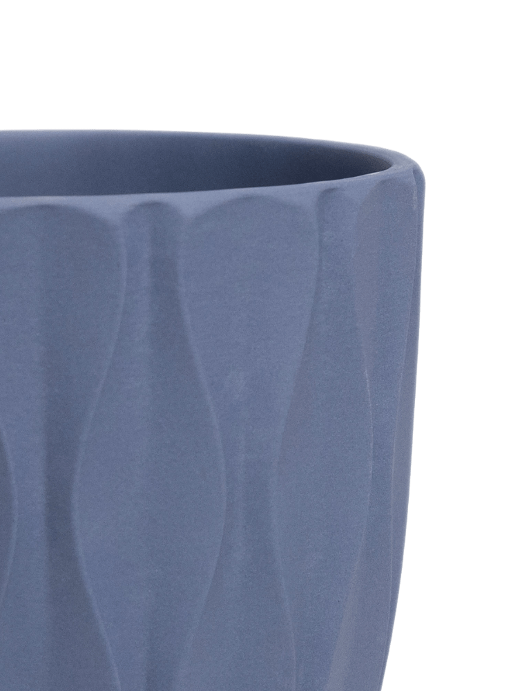 Virago 5" Porcelain Pot With Drainage Hole And Saucer - Chive Ceramics Studio - Pots - Chive Ceramics Studio