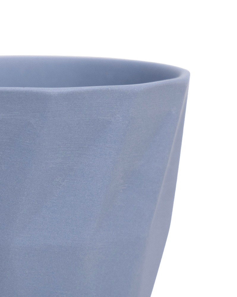 Virago 5" Porcelain Pot With Drainage Hole And Saucer - Chive Ceramics Studio - Pots - Chive Ceramics Studio