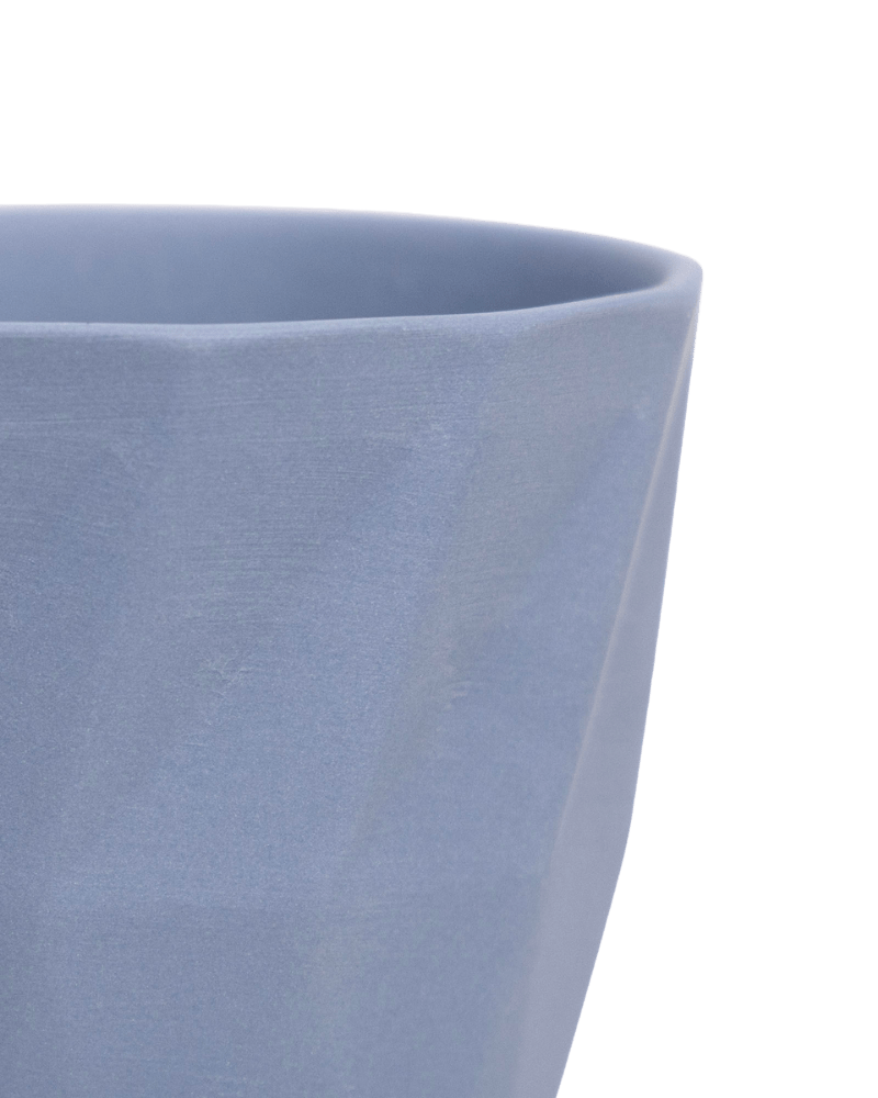 Virago 5" Porcelain Pot With Drainage Hole And Saucer - Chive Ceramics Studio - Pots - Chive Ceramics Studio