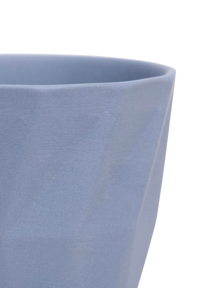 Virago 5" Porcelain Pot With Drainage Hole And Saucer - Chive Ceramics Studio - Pots - Chive Ceramics Studio