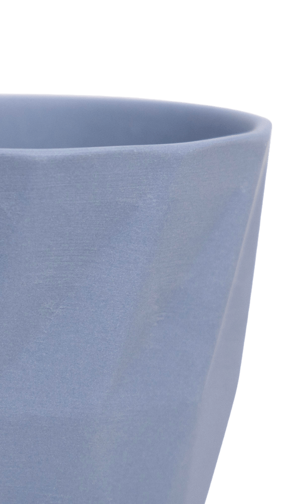 Virago 5" Porcelain Pot With Drainage Hole And Saucer - Chive Ceramics Studio - Pots - Chive Ceramics Studio