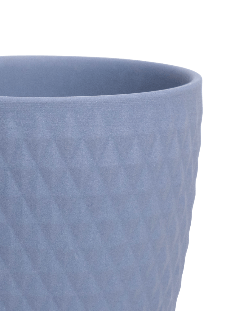 Virago 5" Porcelain Pot With Drainage Hole And Saucer - Chive Ceramics Studio - Pots - Chive Ceramics Studio