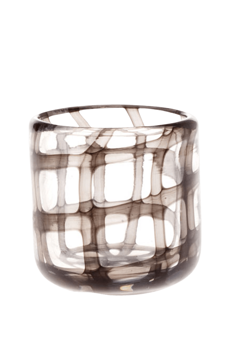 Black & White Glass Modern Flower Vase - Chive Ceramics Studio - Vases - Chive Ceramics Studio