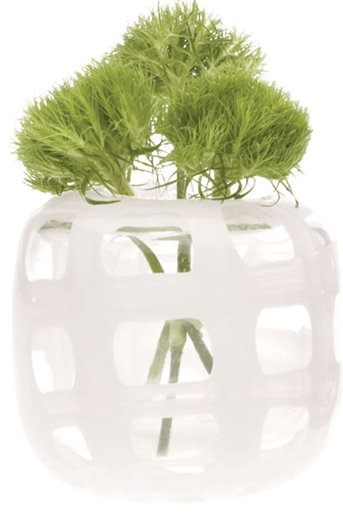 Black & White Glass Modern Flower Vase - Chive Ceramics Studio - Vases - Chive Ceramics Studio