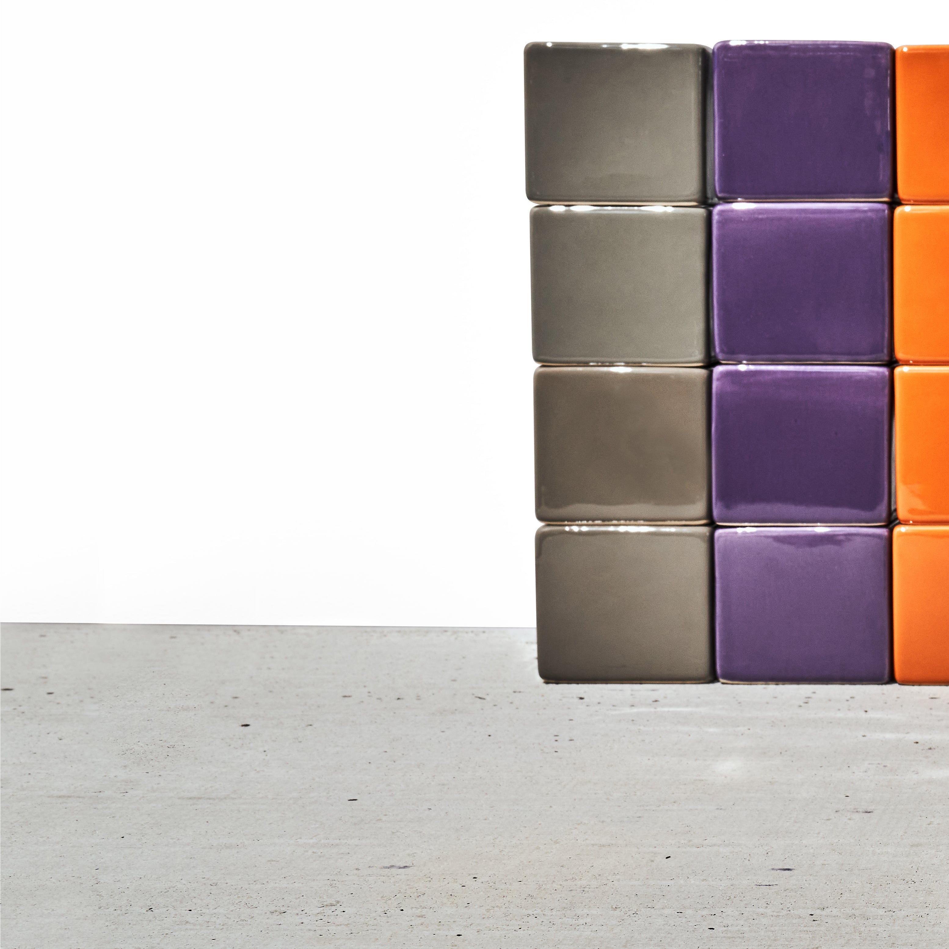 Cube & Saucer Ceramic Pot With Drainage Hole - Chive Ceramics Studio - Pots - Chive Ceramics Studio