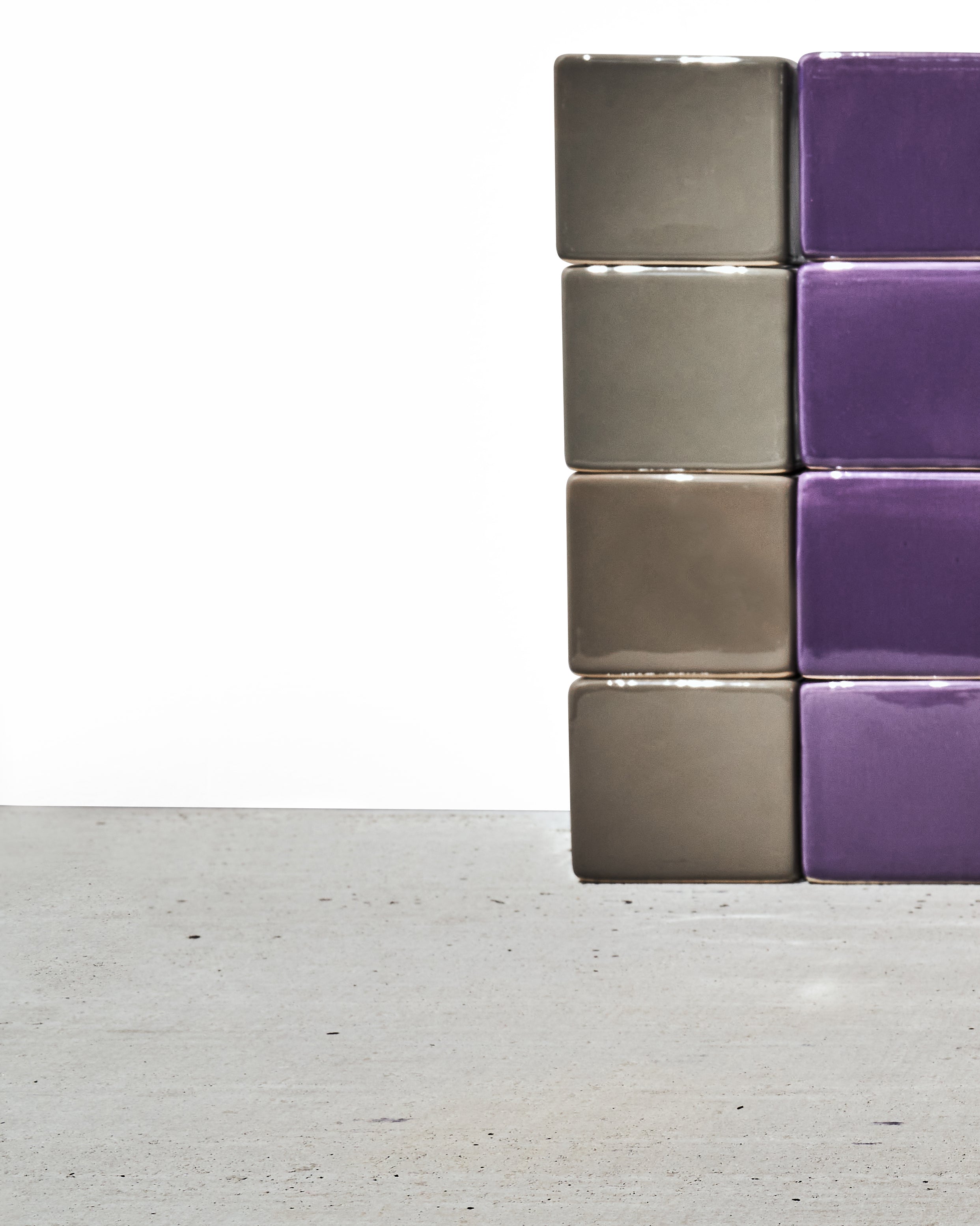 Cube & Saucer Ceramic Pot With Drainage Hole - Chive Ceramics Studio - Pots - Chive Ceramics Studio