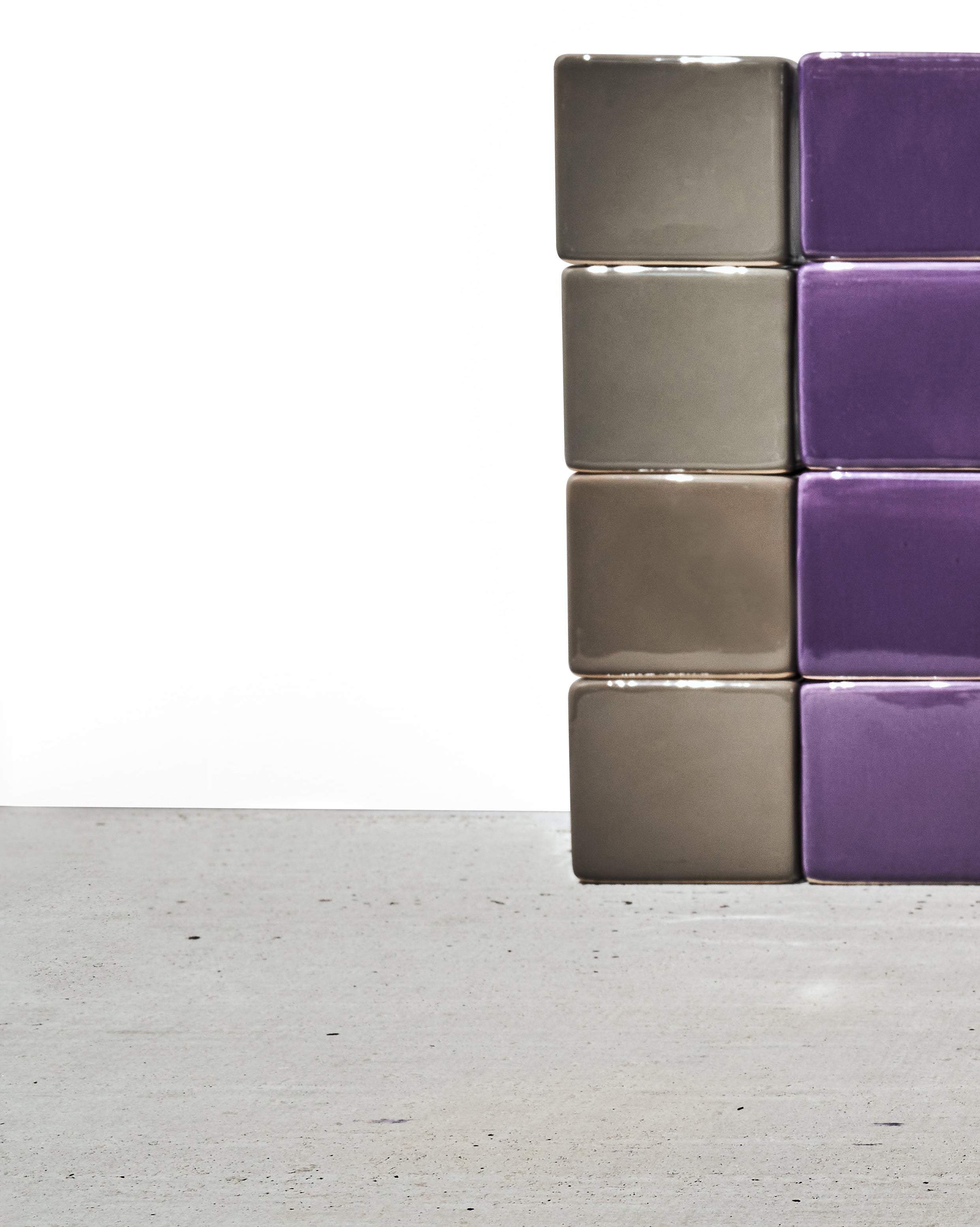 Cube & Saucer Ceramic Pot With Drainage Hole - Chive Ceramics Studio - Pots - Chive Ceramics Studio