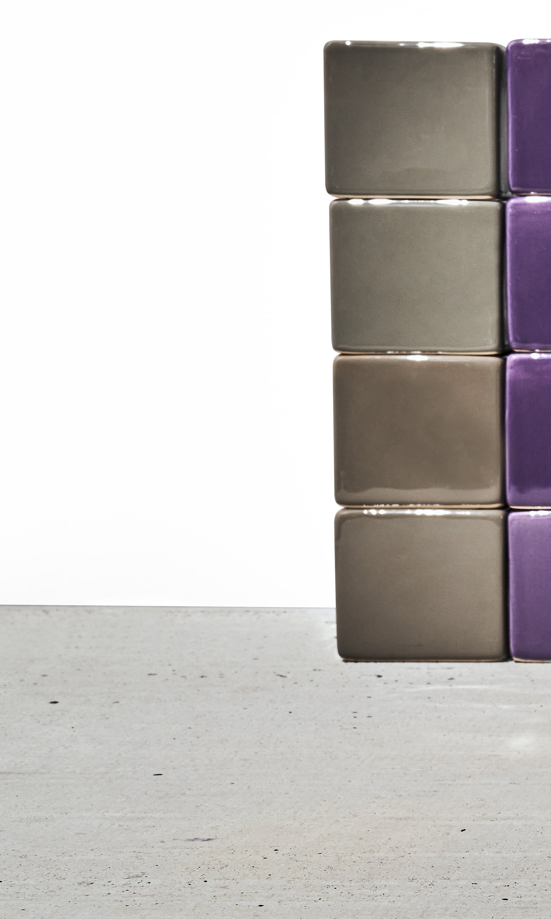 Cube & Saucer Ceramic Pot With Drainage Hole - Chive Ceramics Studio - Pots - Chive Ceramics Studio