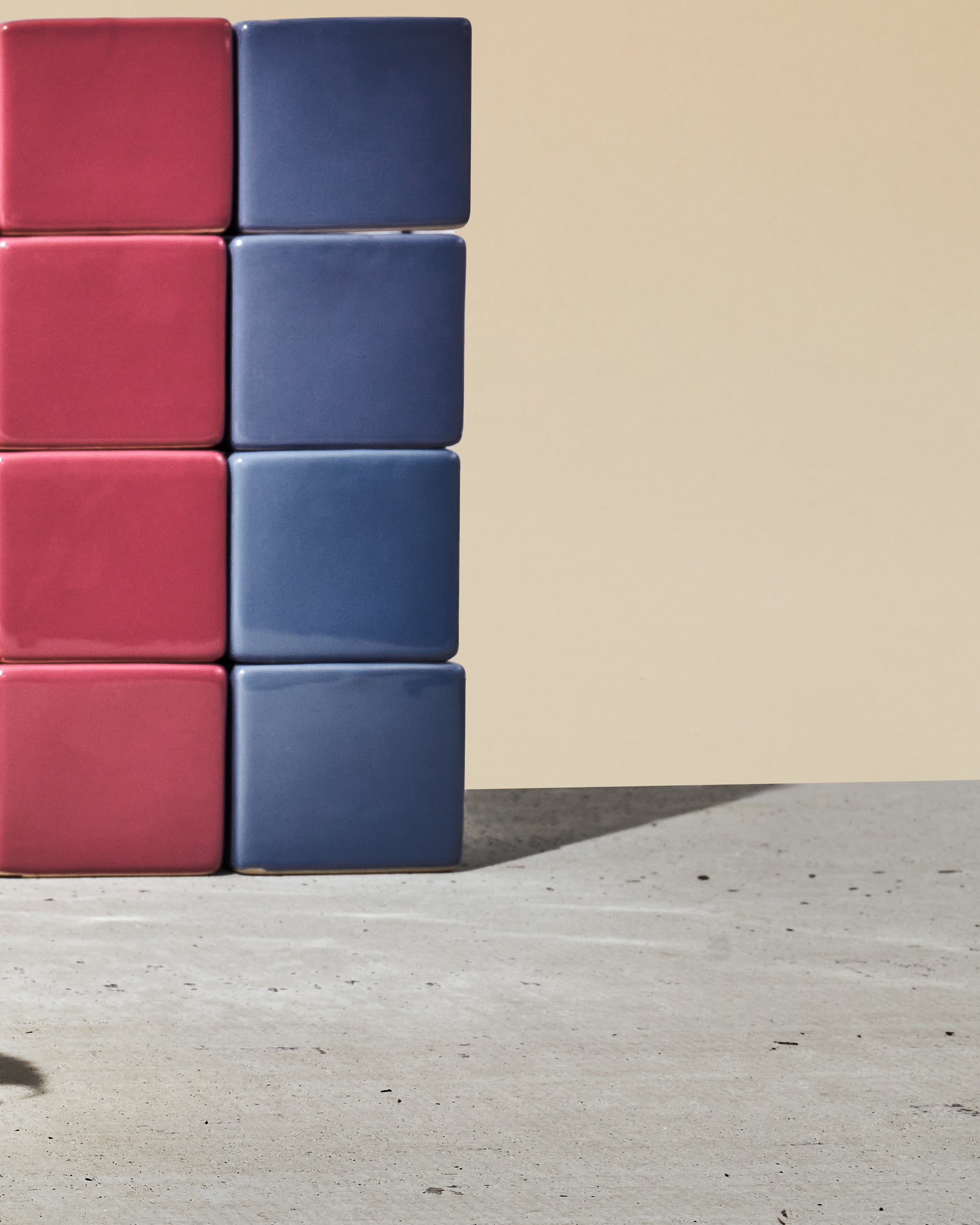 Cube & Saucer Ceramic Pot With Drainage Hole - Chive Ceramics Studio - Pots - Chive Ceramics Studio