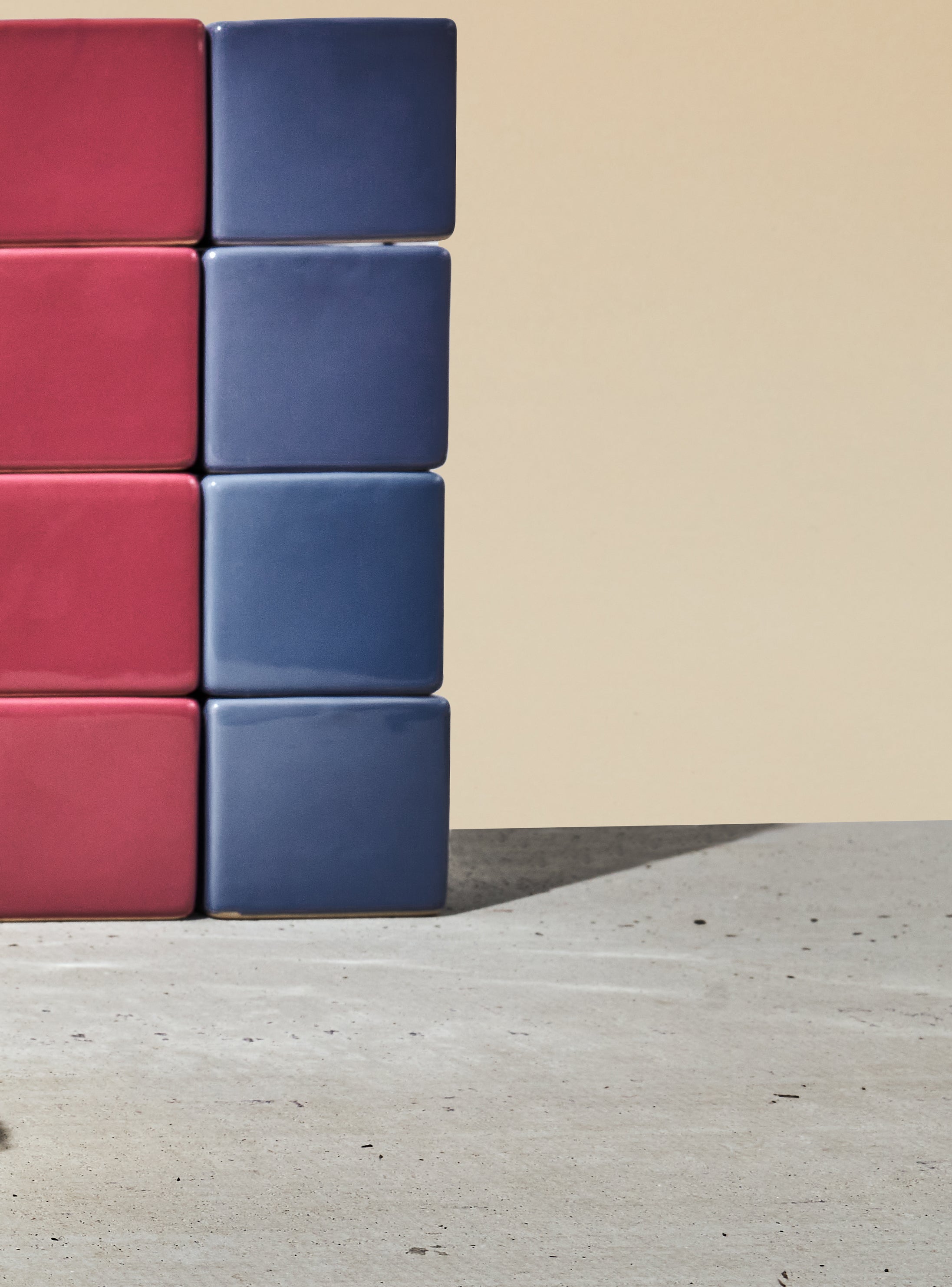 Cube & Saucer Ceramic Pot With Drainage Hole - Chive Ceramics Studio - Pots - Chive Ceramics Studio