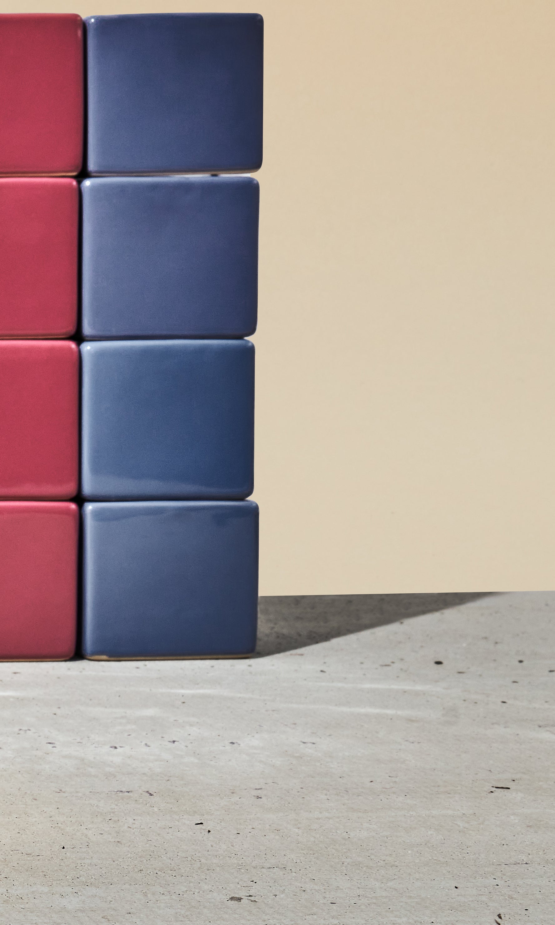 Cube & Saucer Ceramic Pot With Drainage Hole - Chive Ceramics Studio - Pots - Chive Ceramics Studio