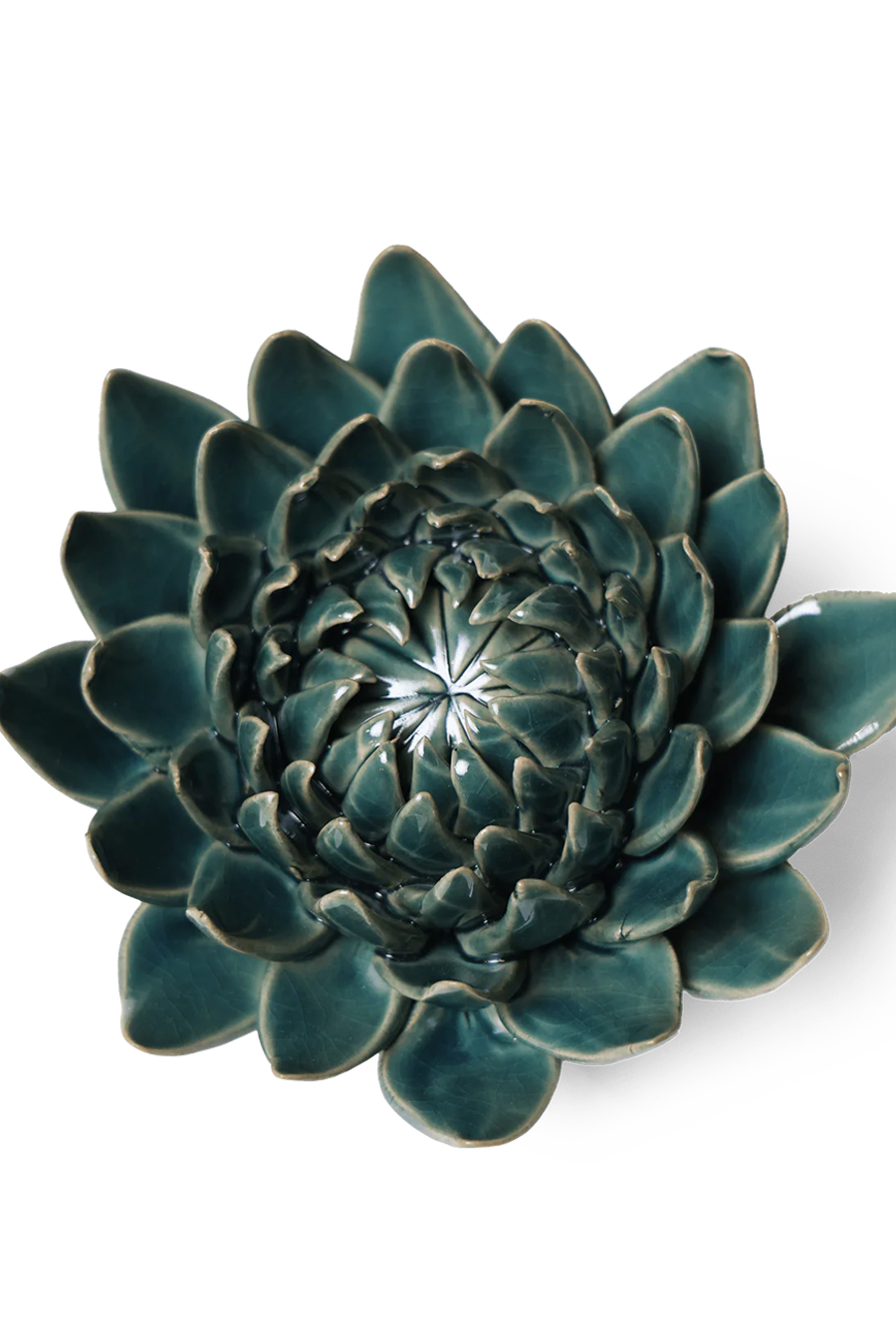 Ceramic Flower Wall Art Dahlia Green 11 - Chive Ceramics Studio - Ceramic Flowers - Chive US