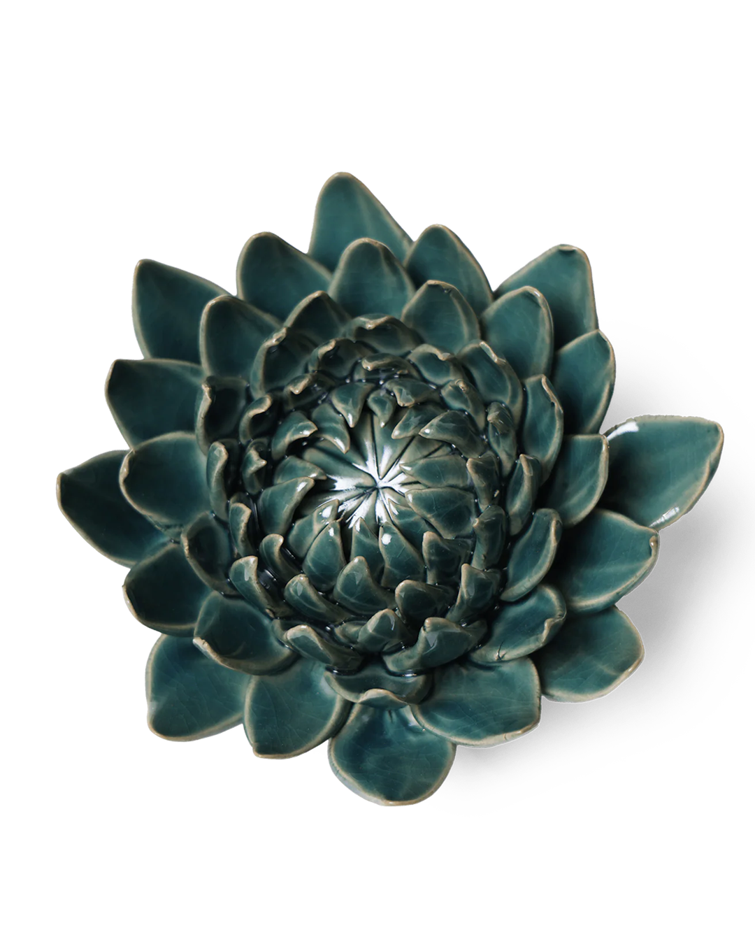 Ceramic Flower Wall Art Dahlia Green 11 - Chive Ceramics Studio - Ceramic Flowers - Chive US
