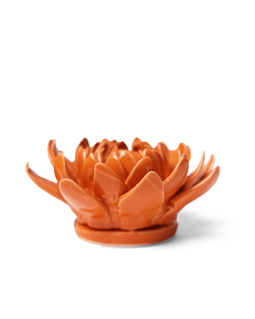 Dahlia Orange ceramic wall flower — Classic Collection — designed in Toronto by Chive Studio