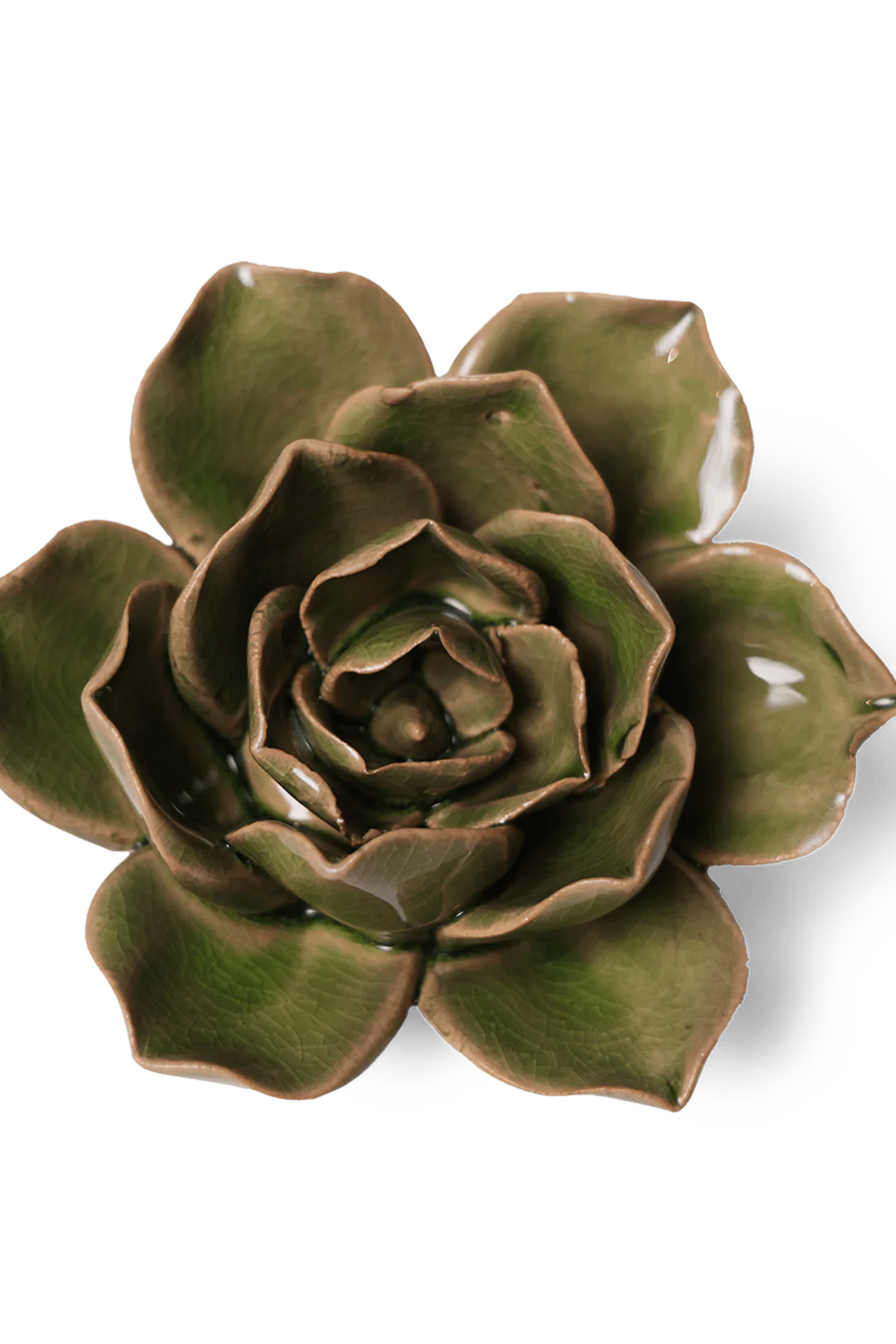 Ceramic Flower Wall Art Flower Green 11 - Chive Ceramics Studio - Ceramic Flowers - Chive US