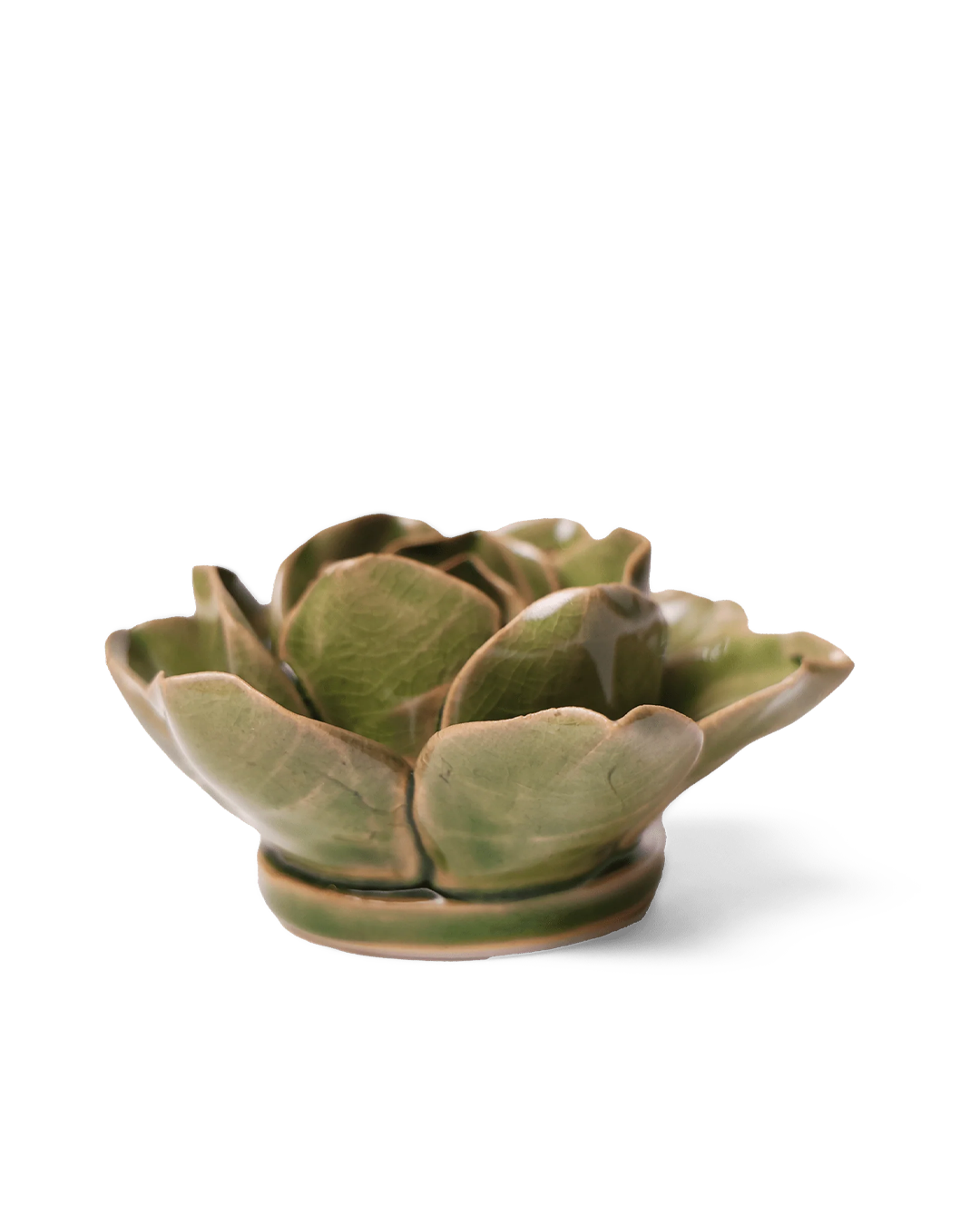 Flower Green 11 ceramic wall flower — Classic Collection — designed in Toronto by Chive Studio