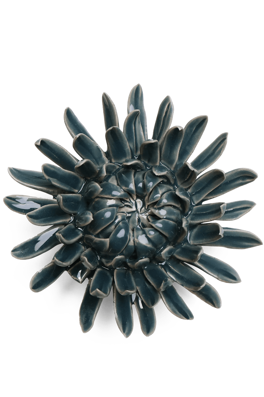 Ceramic Flower Mum Teal 11 - Chive Ceramics Studio - Ceramic Flowers - Chive Ceramics Studio
