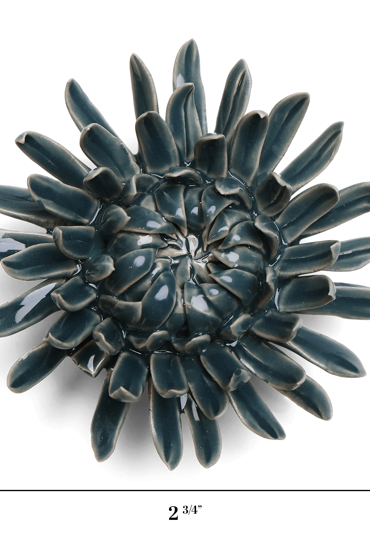 Ceramic Flower Wall Art Mum Teal 11 - Chive Ceramics Studio - Ceramic Flowers - Chive US