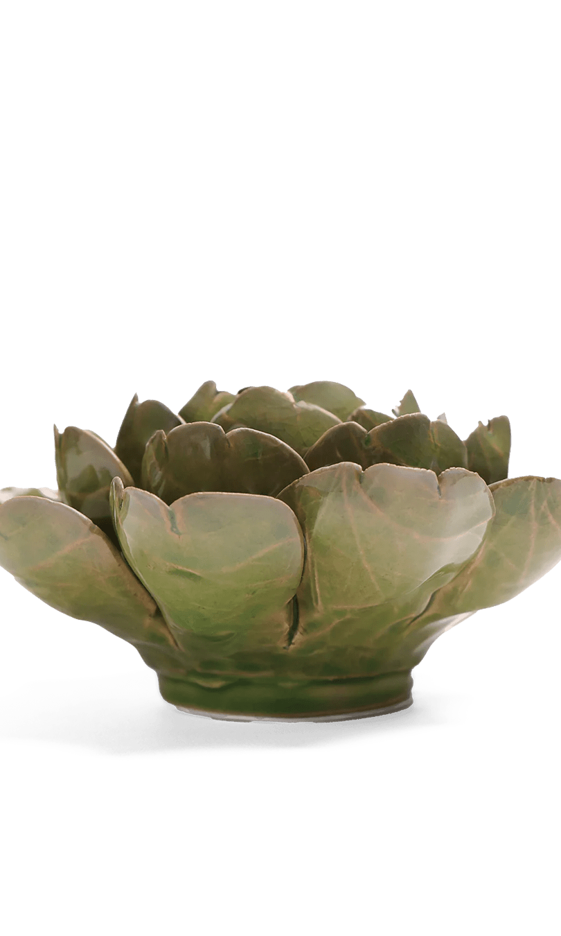 Mofo Green ceramic wall flower — Classic Collection — handmade by Chive Studio Toronto