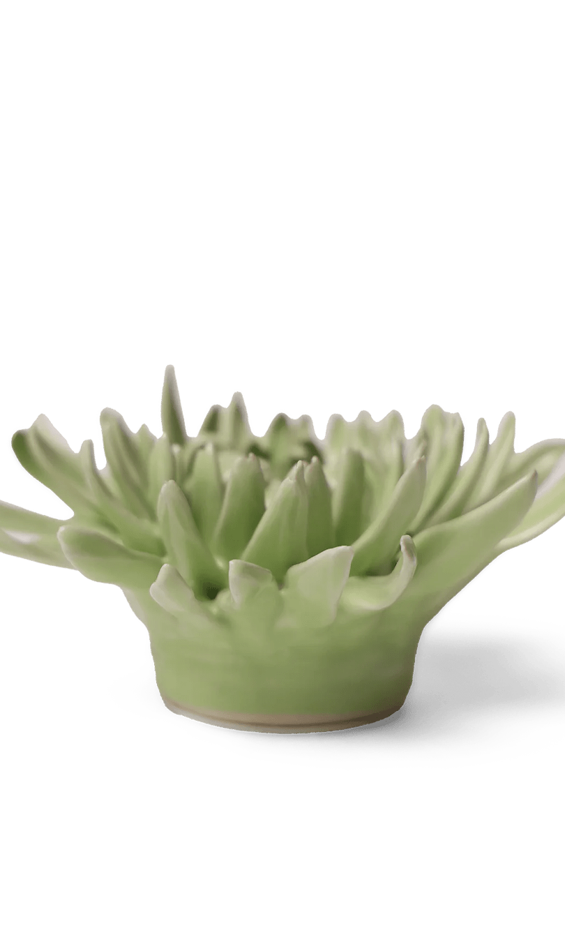 Ceramic Flower - Flower Green 12 - Chive Ceramics Studio - Ceramic Flowers - Chive Wholesale