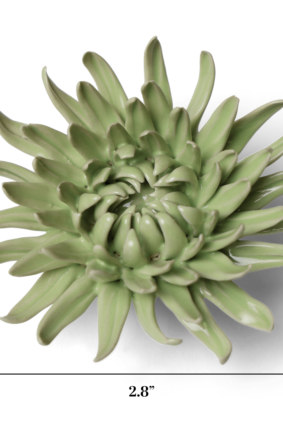 Ceramic Flower Wall Art Flower Green 12 - Chive Ceramics Studio - Ceramic Flowers - Chive US