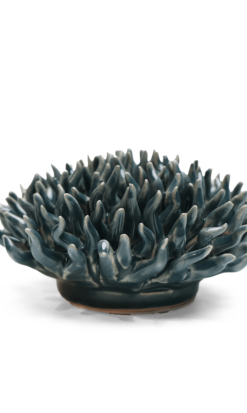 Ceramic Flower Mondo Teal 12 - Chive Ceramics Studio - Ceramic Flowers - Chive Wholesale