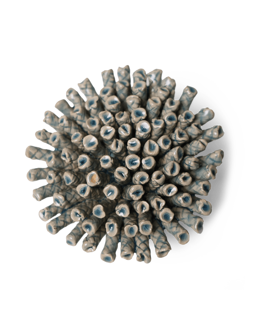 Ceramic Flower Large Blue 12 - Chive Ceramics Studio - Ceramic Flowers - Chive Wholesale