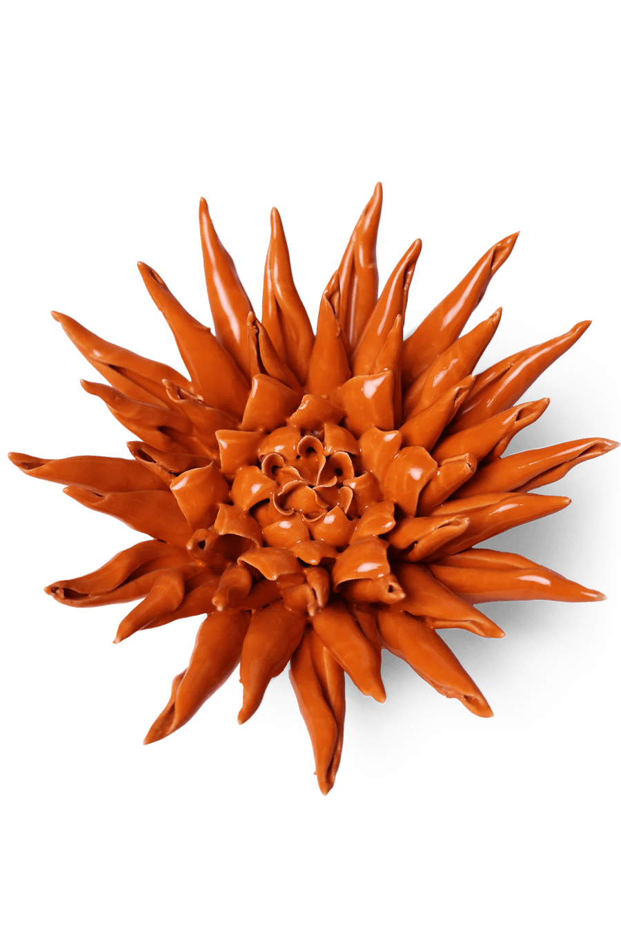 Ceramic Flower Large Orange 12 - Chive Ceramics Studio - Ceramic Flowers - Chive US