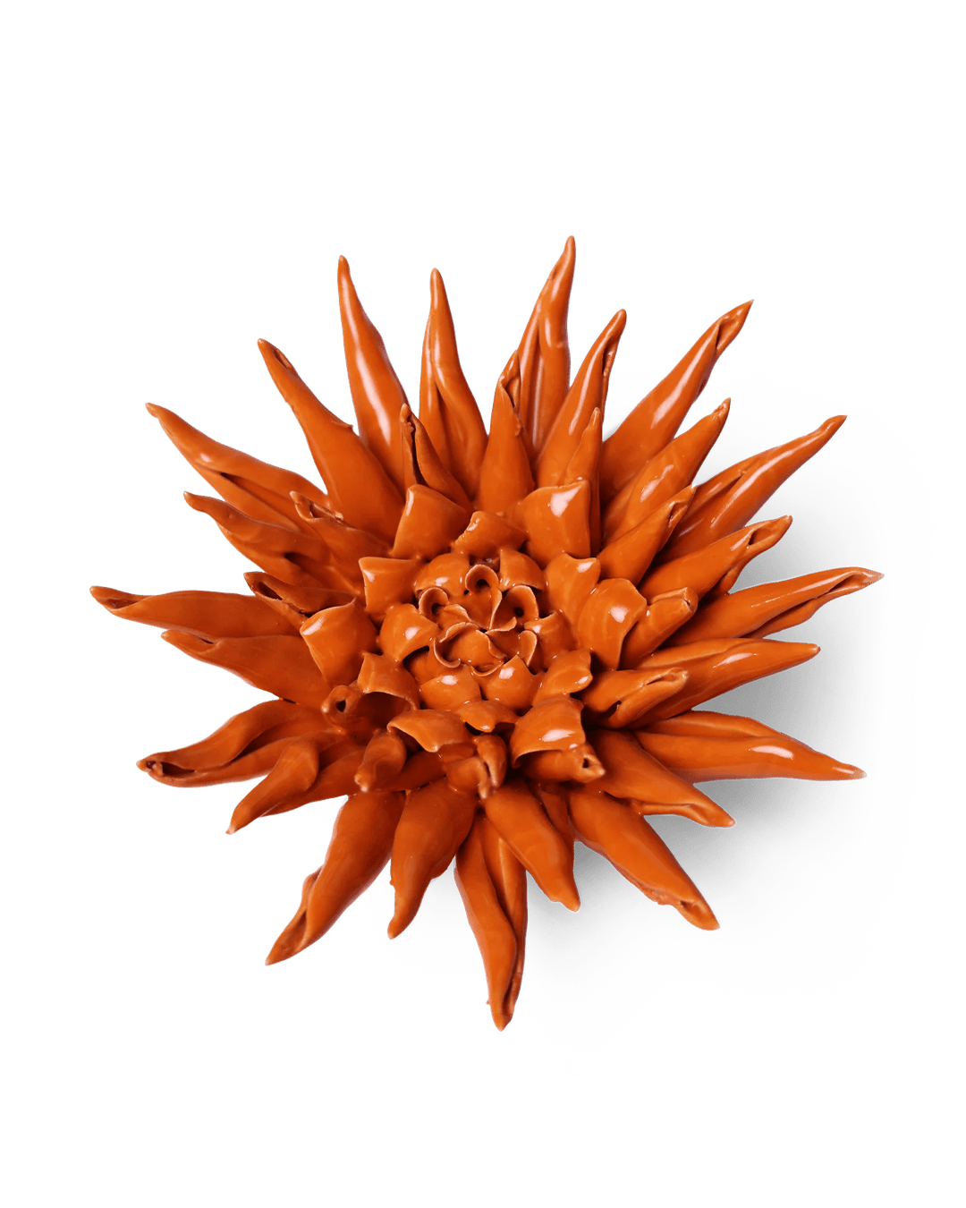 Ceramic Flower Large Orange 12 - Chive Ceramics Studio - Ceramic Flowers - Chive US