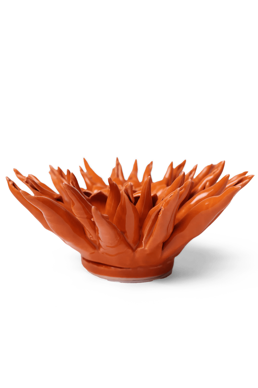 Ceramic Flower Large Orange 12 - Chive Ceramics Studio - Ceramic Flowers - Chive US