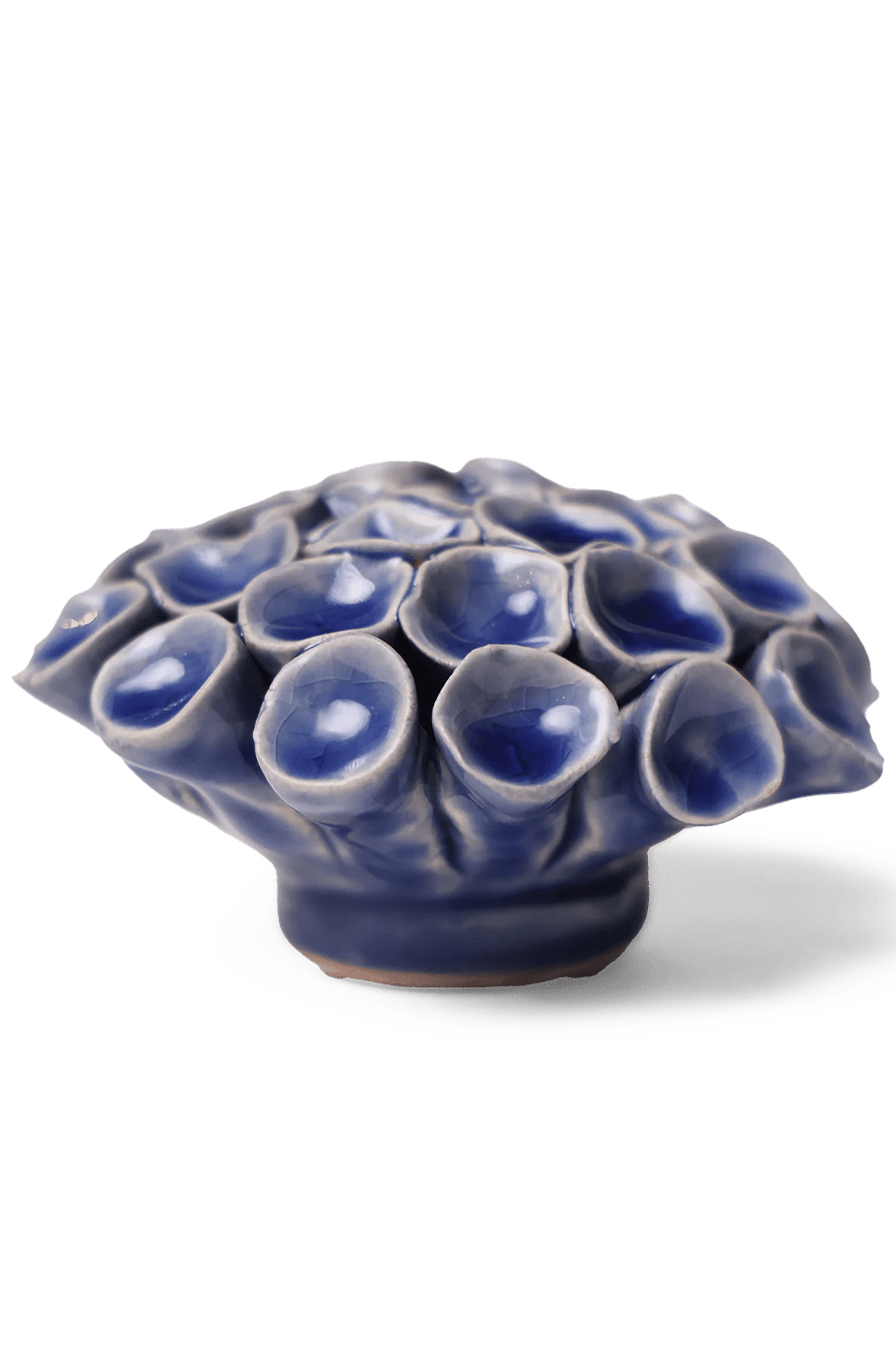 Ceramic Flower Medium Blue 12 - Chive Ceramics Studio - Ceramic Flowers - Chive Wholesale