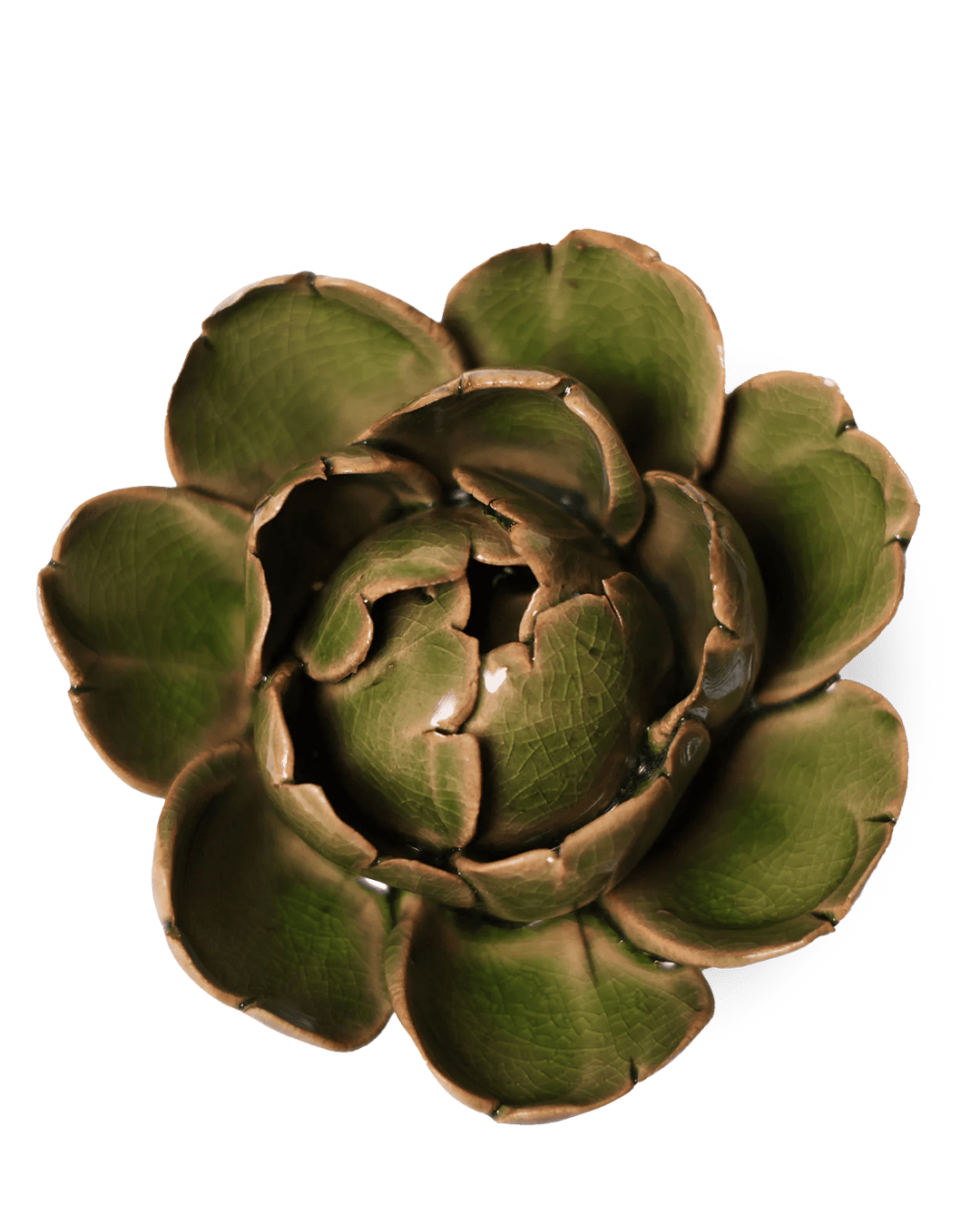 Ceramic Flower Peony Green 12 - Chive Ceramics Studio - Ceramic Flowers - Chive Ceramics Studio